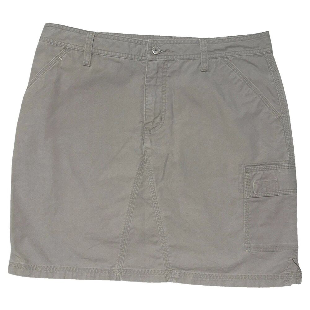 Royal Robbins Skirt Womens 8 Khaki Cargo Utility Outdoor Travel Cotton